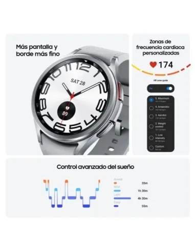 Samsung Galaxy Watch6 Classic Bluetooth 43mm Plata