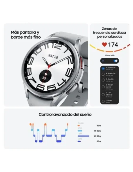 Samsung Galaxy Watch6 Classic Bluetooth 43mm Plata