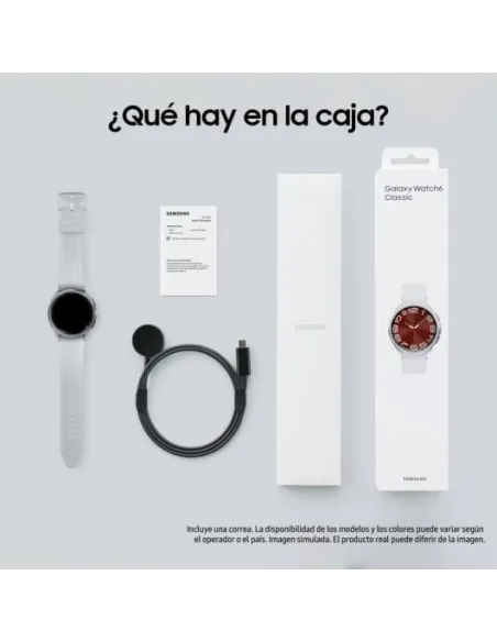 Samsung Galaxy Watch6 Classic Bluetooth 43mm Plata