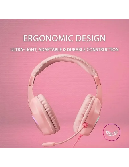 MARS GAMING Auricular+mic MH122 Rosa