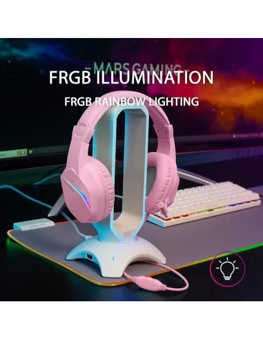 MARS GAMING Auricular+mic MH122 Rosa