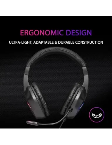 Mars Gaming MH122 Auriculares Gaming FRGB Negros