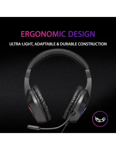 Mars Gaming MH122 Auriculares Gaming FRGB Negros