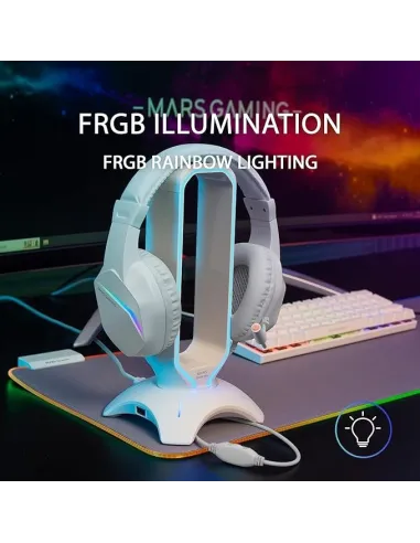 Mars Gaming MH122 Auriculares Gaming FRGB Blancos