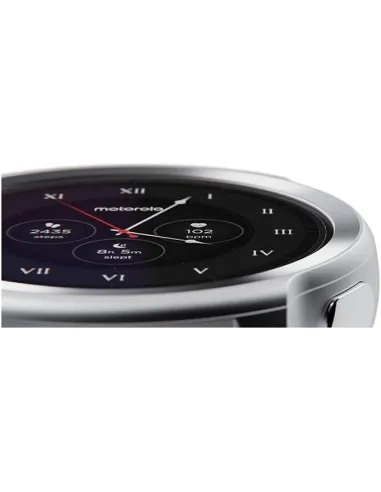 Motorola MOSWZ100-SS Moto Watch 100 Smartwatch Glacier Silver