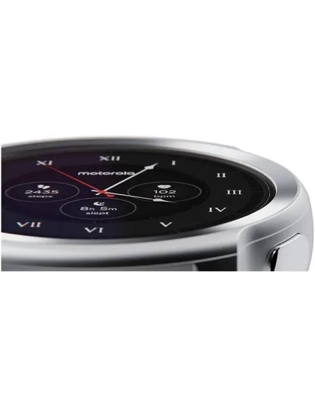 Motorola MOSWZ100-SS Moto Watch 100 Smartwatch Glacier Silver