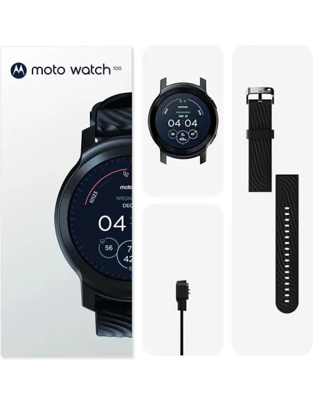 Motorola Moto Watch 100 Smartwatch Phantom Black