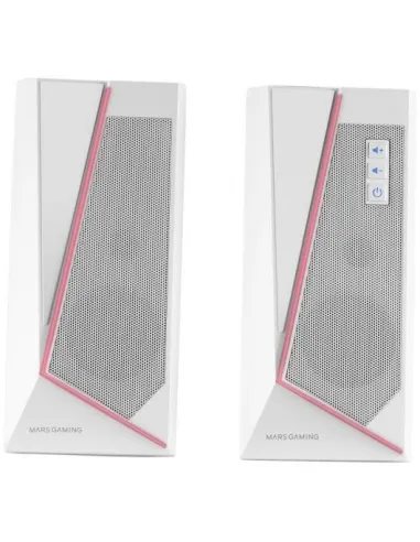 Mars Gaming MS7 Altavoces Gaming 2.0 Bluetooth RGB 20W Blancos