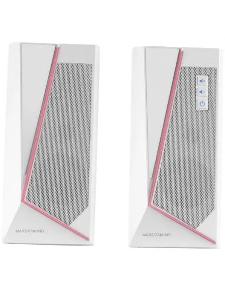 Mars Gaming MS7 Altavoces Gaming 2.0 Bluetooth RGB 20W Blancos