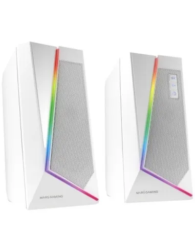 Mars Gaming MS7 Altavoces Gaming 2.0 Bluetooth RGB 20W Blancos