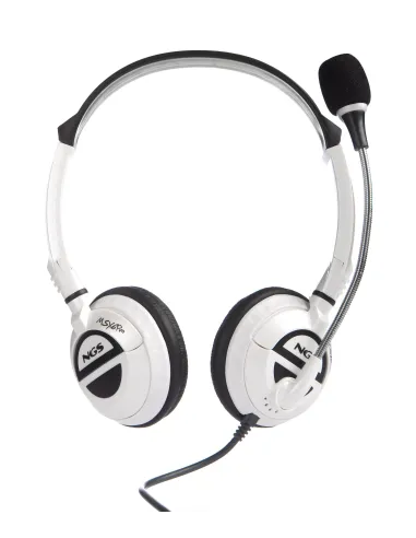 NGS MSX6 Pro Auricular con Micrófono Blanco