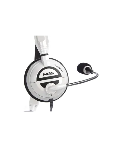 NGS MSX6 Pro Auricular con Micrófono Blanco