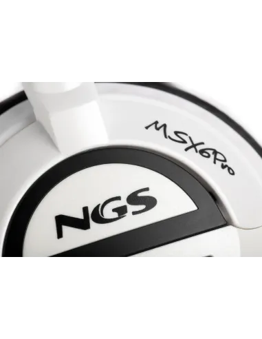NGS MSX6 Pro Auricular con Micrófono Blanco