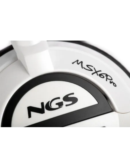 NGS MSX6 Pro Auricular con Micrófono Blanco