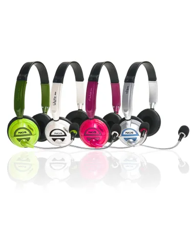 NGS MSX6 Pro Auricular con Micrófono Blanco