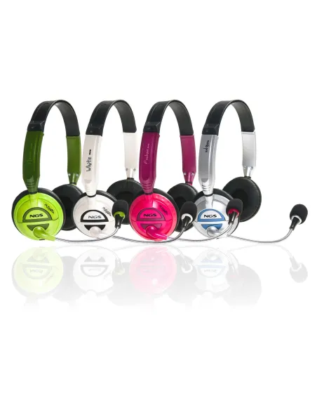 NGS MSX6 Pro Auricular con Micrófono Blanco