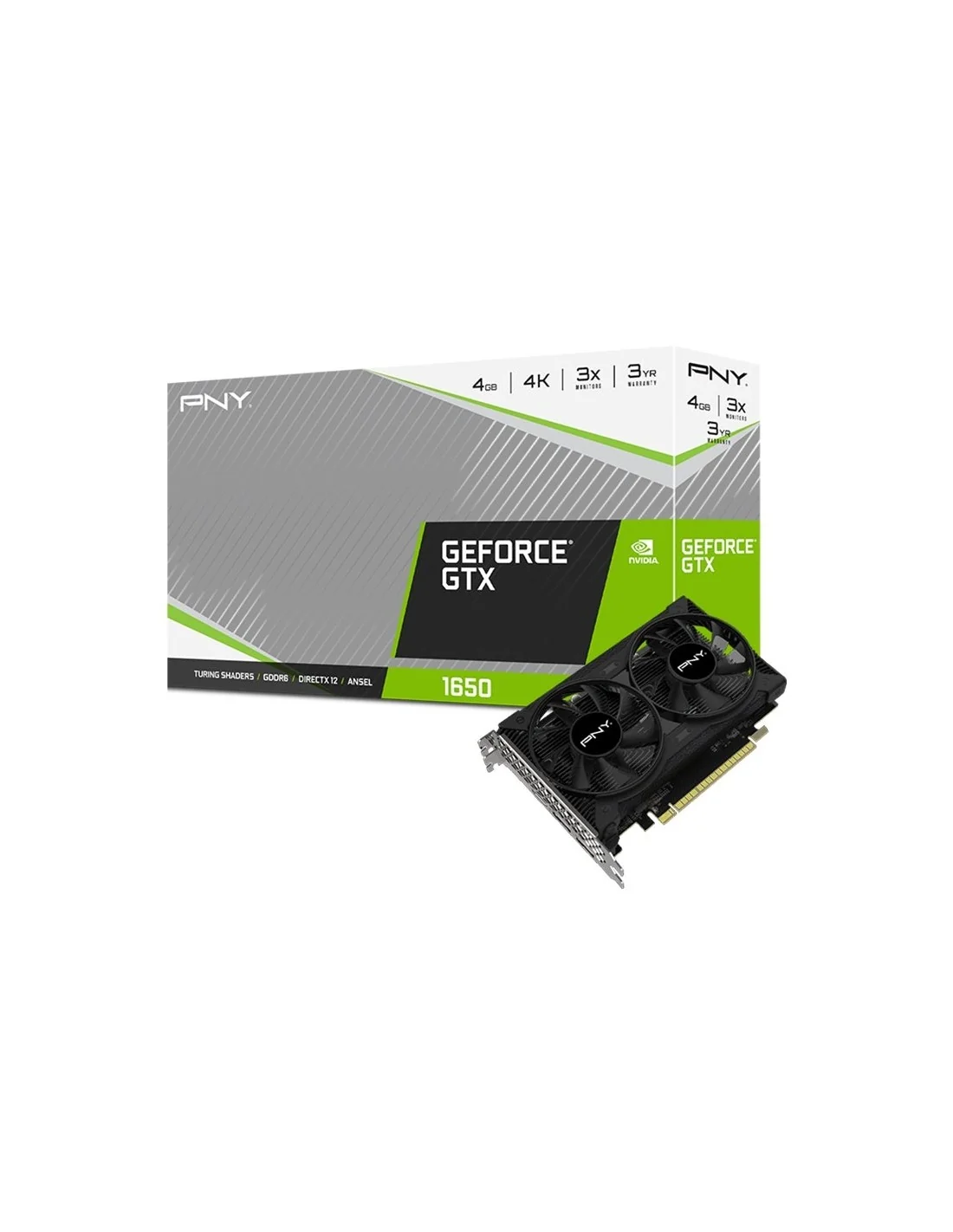 PNY GeForce GTX 1650 Dual Fan 4GB GDDR6