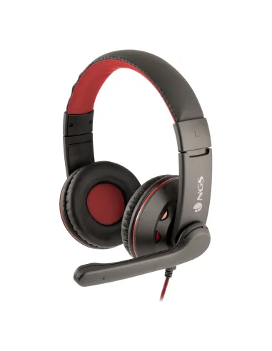 NGS VOX420-DJ Auriculares Negro/Rojo