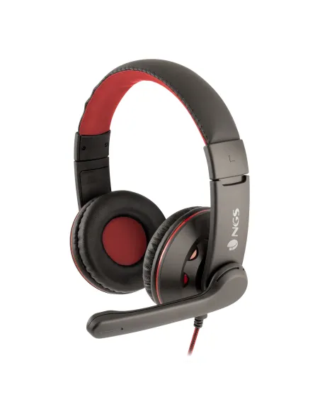 NGS VOX420-DJ Auriculares Negro/Rojo