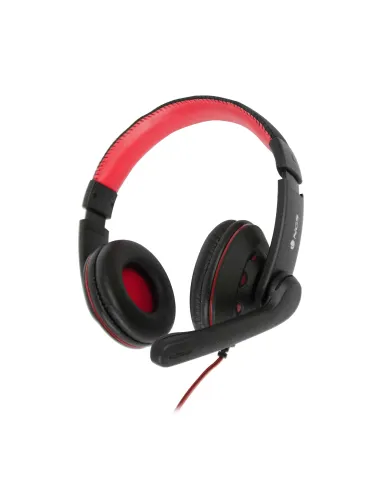 NGS VOX420-DJ Auriculares Negro/Rojo