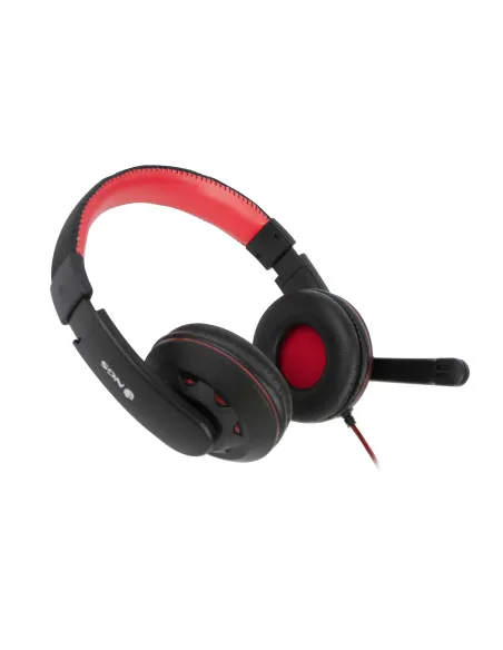 NGS VOX420-DJ Auriculares Negro/Rojo