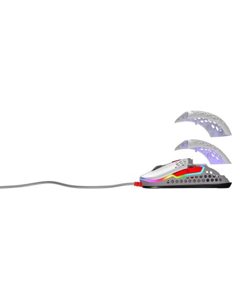 Cherry Xtrfy M42 RGB Ratón Gaming 16000 DPI Retro Gris