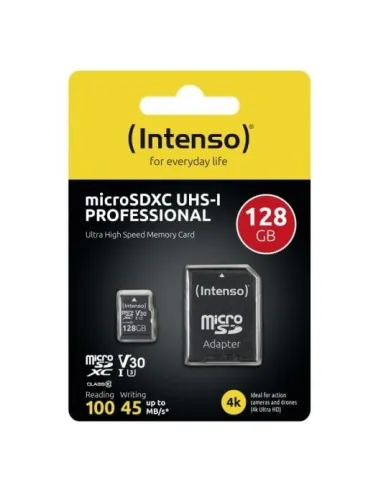 Intenso V30 UHS-I microSDXC Professional 128GB Clase 10 + Adaptador SD