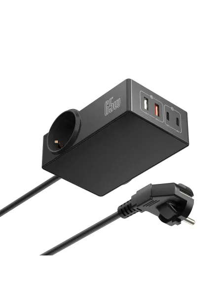 Ewent EW3992 Base de Carga Múltiple Interior 1.5m Negro