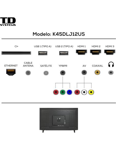 TD Systems K45DLJ12US 45" LED UltraHD 4K