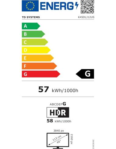 TD Systems K45DLJ12US 45" LED UltraHD 4K