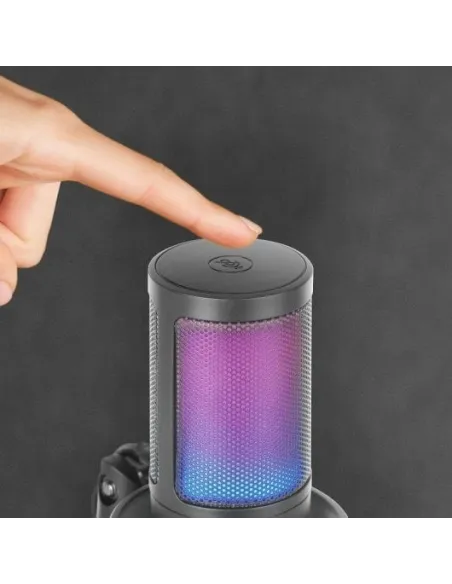 Mars Gaming MMIC-SE Micrófono de Estudio ARGB Ultra Alta Definición Cardioide Negro