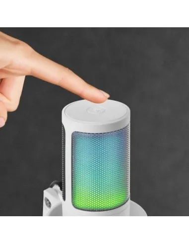 Mars Gaming MMIC-SE Micrófono de Estudio ARGB Ultra Alta Definición Cardioide Blanco