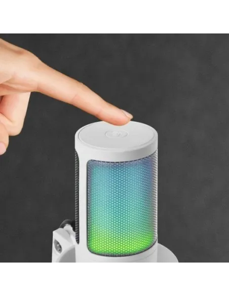 Mars Gaming MMIC-SE Micrófono de Estudio ARGB Ultra Alta Definición Cardioide Blanco