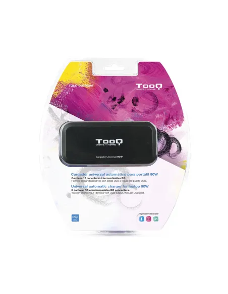 TooQ TQLC-90BS02AT Cargador para Portátil Universal 90W Negro