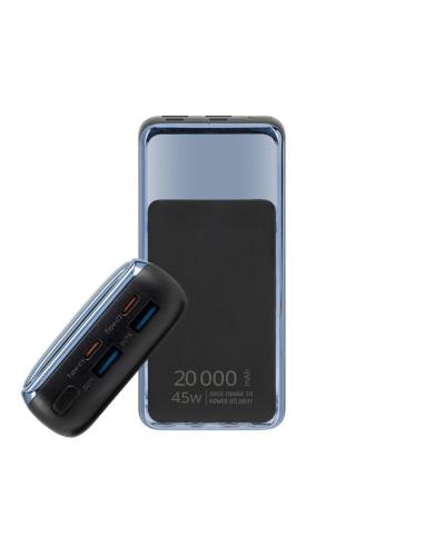 Rivacase VA1075 Powerbank 20000mAh 45W con LCD para Portatiles USB-C Negro
