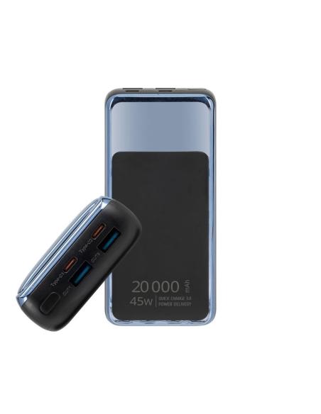 Rivacase VA1075 Powerbank 20000mAh 45W con LCD para Portatiles USB-C Negro