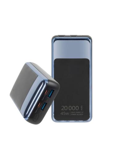 Rivacase VA1075 Powerbank 20000mAh 45W con LCD para Portatiles USB-C Negro