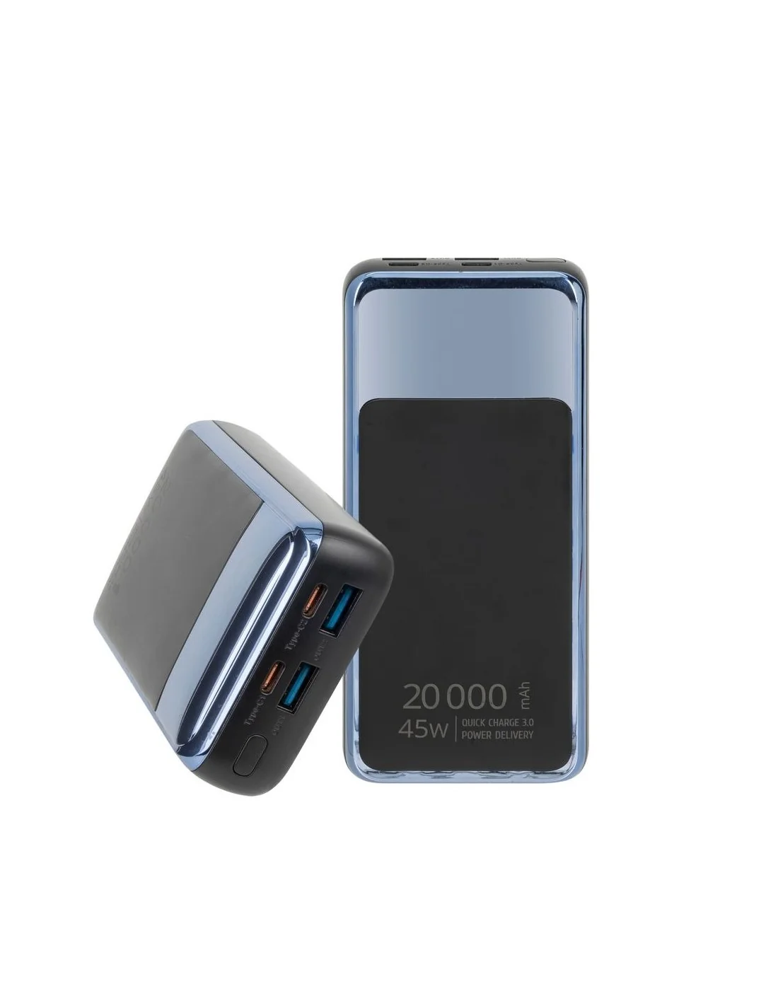 Rivacase VA1075 Powerbank 20000mAh 45W con LCD para Portatiles USB-C Negro