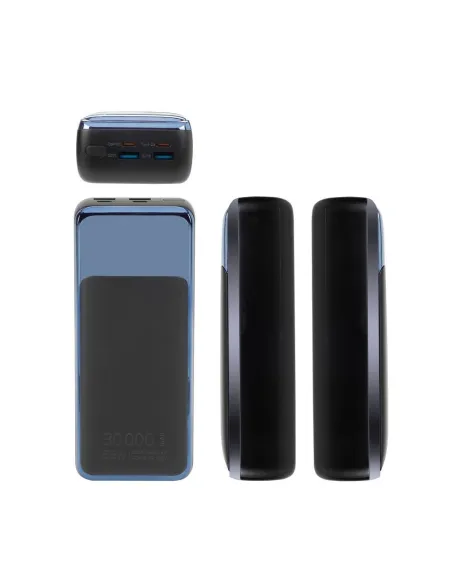 Rivacase VA1080 Powerbank 30000mAh 65W con LCD para Portatiles USB-C Negro