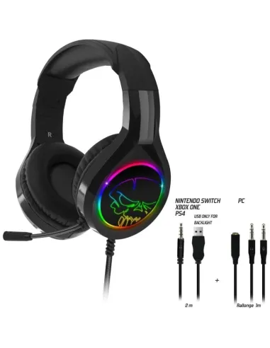 Spirit of Gamer PRO-H8 Auriculares Gaming RGB Negros