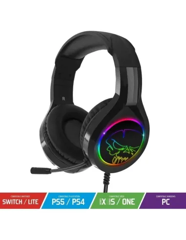 Spirit of Gamer PRO-H8 Auriculares Gaming RGB Negros