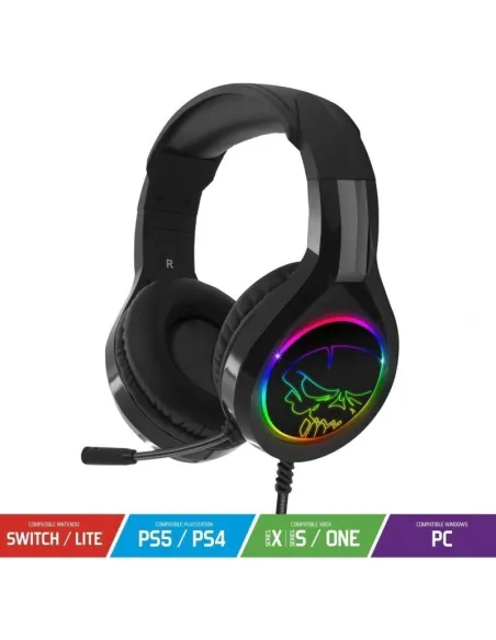 Spirit of Gamer PRO-H8 Auriculares Gaming RGB Negros