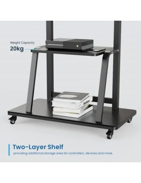 Ewent EW1544 Soporte de Suelo con Ruedas para Pantallas 37 - 100" Máx. 150 Kg