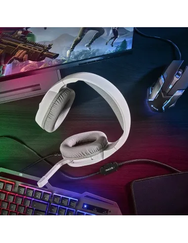NGS GHX-515 Auriculares Gaming RGB Multiplataforma Blancos