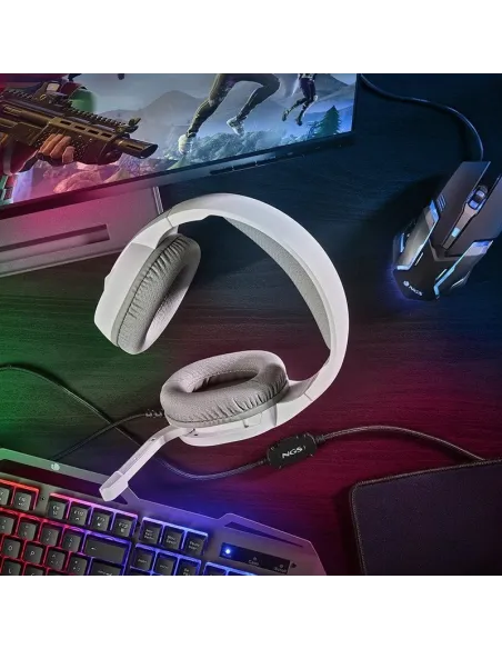 NGS GHX-515 Auriculares Gaming RGB Multiplataforma Blancos