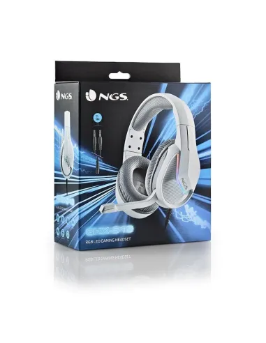 NGS GHX-515 Auriculares Gaming RGB Multiplataforma Blancos