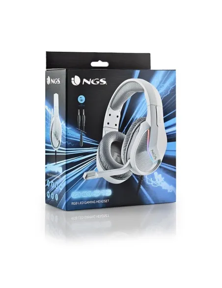 NGS GHX-515 Auriculares Gaming RGB Multiplataforma Blancos