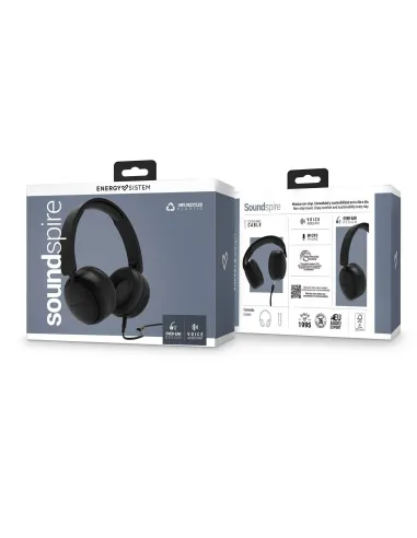 Energy Sistem Soundspire Auriculares con cable y micrófono Negro