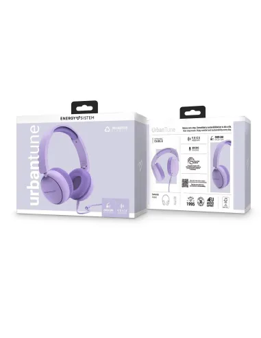 Energy Sistem UrbanTune Auriculares con cable y micrófono Violeta