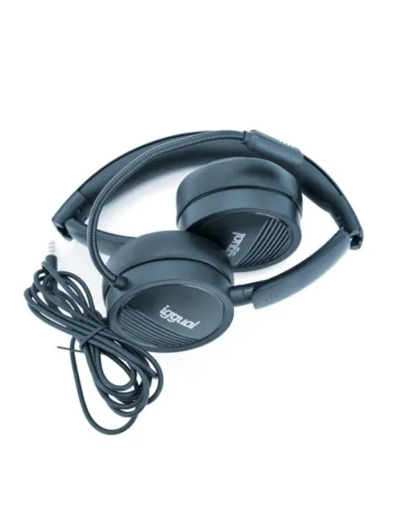 Iggual Dual Tech Auriculares con Micrófono Negros